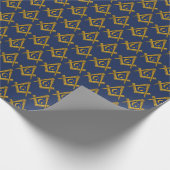 Freemason Masonic Square und Compass Freimaurerei Geschenkpapier (Ecke)