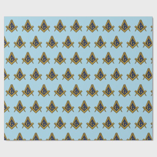 Freemason Masonic Square und Compass Freimaurerei Geschenkpapier (Flach)