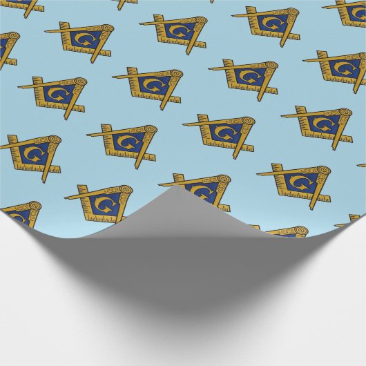 Freemason Masonic Square und Compass Freimaurerei Geschenkpapier (Ecke)