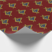 Freemason Masonic Square und Compass Freimaurerei Geschenkpapier (Ecke)