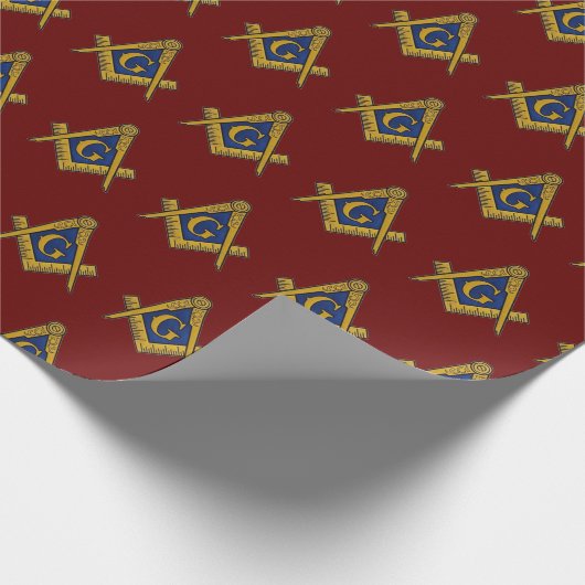 Freemason Masonic Square und Compass Freimaurerei Geschenkpapier (Ecke)