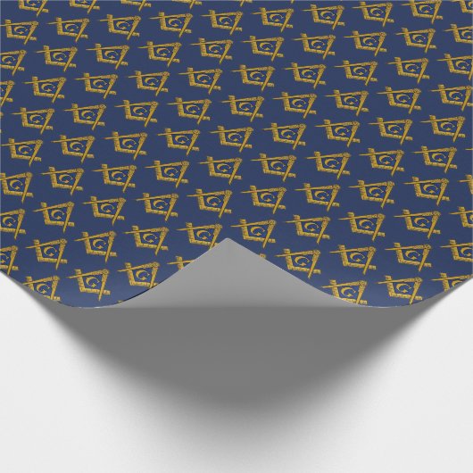 Freemason Masonic Square und Compass Freimaurerei Geschenkpapier (Ecke)