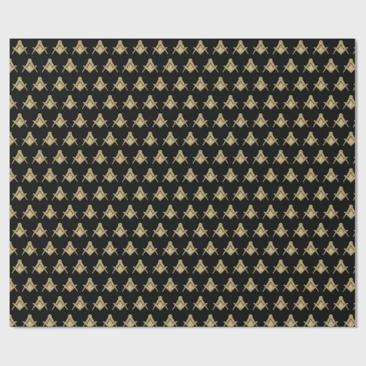 Freemason Masonic Square und Compass Freimaurerei Geschenkpapier (Flach)