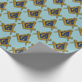 Freemason Masonic Square und Compass Freimaurerei Geschenkpapier (Ecke)