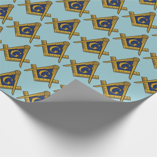 Freemason Masonic Square und Compass Freimaurerei Geschenkpapier (Ecke)