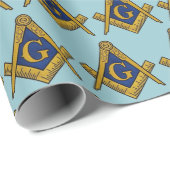 Freemason Masonic Square und Compass Freimaurerei Geschenkpapier (Rolleneckpunkt)