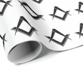 Freemason Masonic Square und Compass Freimaurerei Geschenkpapier (Rolleneckpunkt)