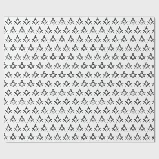 Freemason Masonic Square und Compass Freimaurerei Geschenkpapier (Flach)