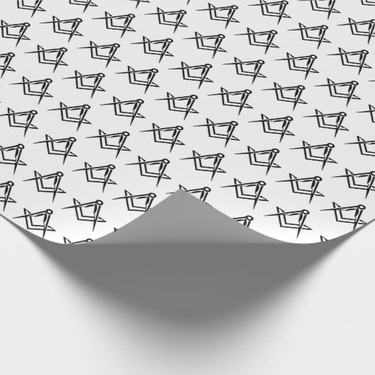 Freemason Masonic Square und Compass Freimaurerei Geschenkpapier (Ecke)
