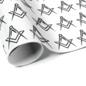 Freemason Masonic Square und Compass Freimaurerei Geschenkpapier (Rolleneckpunkt)