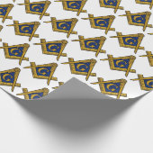 Freemason Masonic Square und Compass Freimaurerei Geschenkpapier (Ecke)