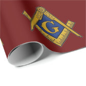 Freemason Masonic Square und Compass Freimaurerei Geschenkpapier (Rolleneckpunkt)
