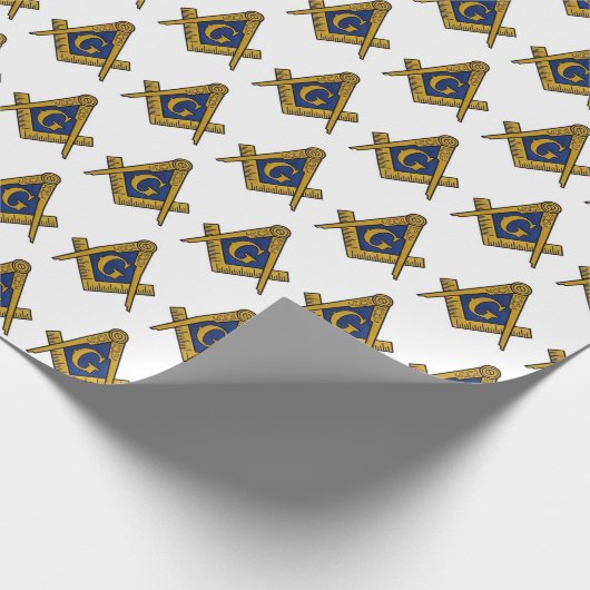 Freemason Masonic Square und Compass Freimaurerei Geschenkpapier (Ecke)