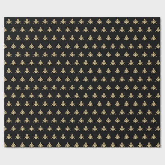 Freemason Masonic Square und Compass Freimaurerei Geschenkpapier (Flach)