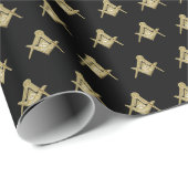 Freemason Masonic Square und Compass Freimaurerei Geschenkpapier (Rolleneckpunkt)