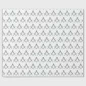 Freemason Masonic Square und Compass Freimaurerei Geschenkpapier (Flach)