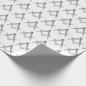 Freemason Masonic Square und Compass Freimaurerei Geschenkpapier (Ecke)