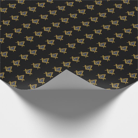 Freemason Masonic Square und Compass Freimaurerei Geschenkpapier (Ecke)