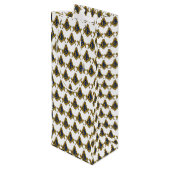 Freemason Masonic Square und Compass Freimaurerei Geschenktüte Für Weinflaschen (Rückseite Schrägansicht)