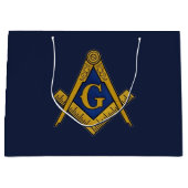 Freemason Masonic Square und Compass Freimaurerei Große Geschenktüte (Vorderseite)