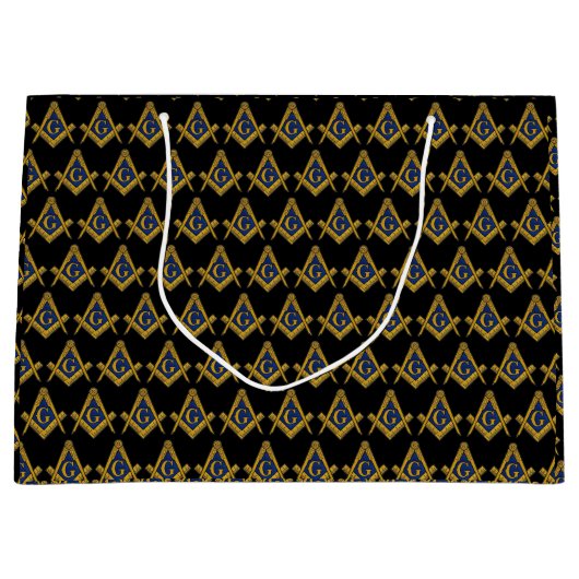 Freemason Masonic Square und Compass Freimaurerei Große Geschenktüte (Vorderseite)
