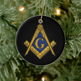 Freemason Masonic Square und Compass Freimaurerei Keramik Ornament