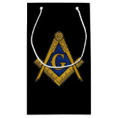Freemason Masonic Square und Compass Freimaurerei Kleine Geschenktüte (Rückseite)