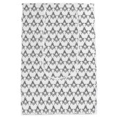 Freemason Masonic Square und Compass Freimaurerei Mittlere Geschenktüte (Rückseite)