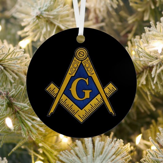 Freemason Masonic Square und Compass Freimaurerei Ornament Aus Metall (InSitu)