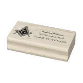 Freemason Masonic Square und Compass Gummistempel (Stempel)