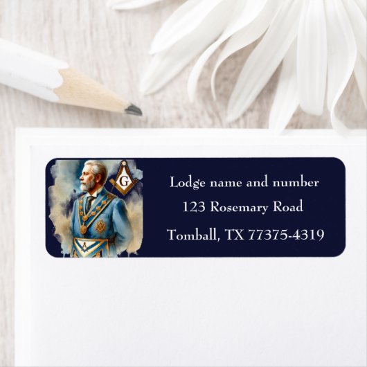 Freemason Masonic Square und Compass Navy Blue (Insitu)