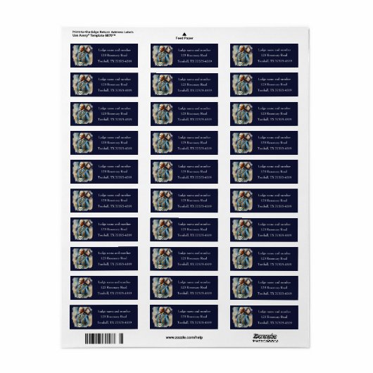 Freemason Masonic Square und Compass Navy Blue (Vorne)