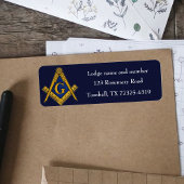 Freemason Masonic Square und Compass Navy Blue