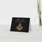Freemason Masonic Square und Compass Weihnachten Dankeskarte (Vorderseite)