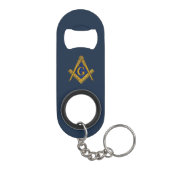 Freemason Masonic verleiht Blue Square und Compass Mini Flaschenöffner (Rückseite)