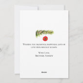 Freemason Masonic Watercolor Frohe Weihnachten (Rückseite)