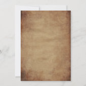 Freemason Masonry Brown Masonic Einladung (Rückseite)