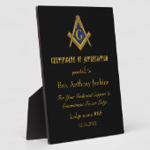 Freemason Master Mason Lodge Masonry Fotoplatte (Seite)
