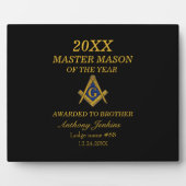 Freemason Master Mason Lodge Mauerwerk Fotoplatte (Vorderseite)