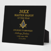 Freemason Master Mason Lodge Mauerwerk Fotoplatte (Seite)