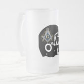 Freemason Mattglas Bierglas (Vorderseite Links)