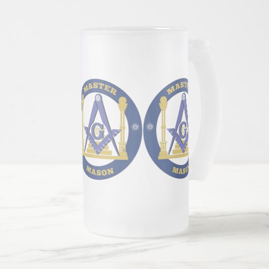 Freemason Mattglas Bierglas (VorderseiteRechts)