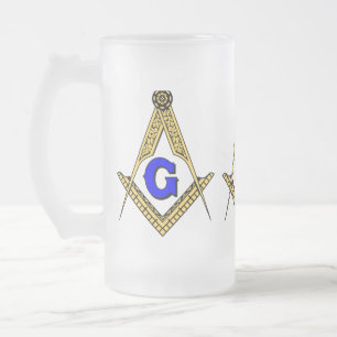 Freemason Mattglas Bierglas