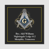 Freemason Namensschild (Vorderseite)