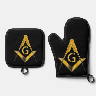 Freemason Ofenhandschuh & Topflappen-Set