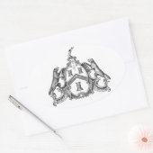 Freemason Ovaler Aufkleber (Umschlag)