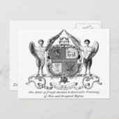 Freemason Postkarte (Vorne/Hinten)