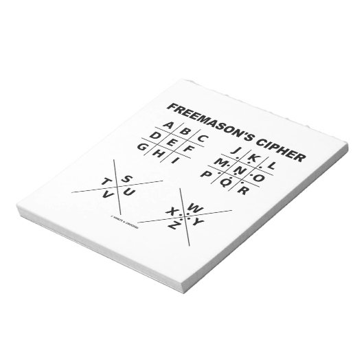 Freemason’s Cipher Notizblock (Rotiert)
