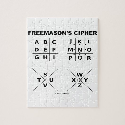 Freemason’s Cipher Puzzle (Vertikal)