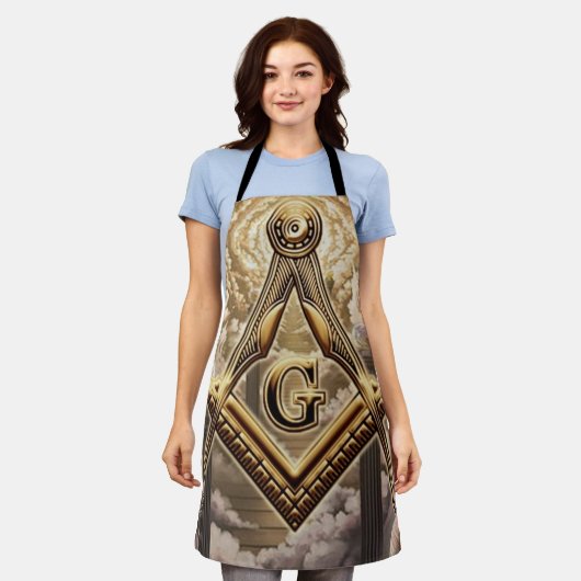 Freemason Schürze (Getragen)